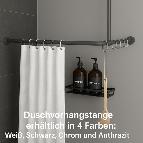 Duschvorhangstange ecke - duschvorhangstange, u