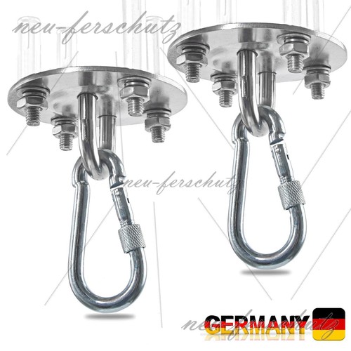 Edelstahl deckenhaken set - 2x,